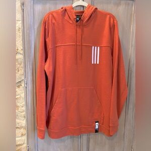 Adidas orange hoodie sweater size large